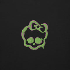 Monster High Lunar Glow Logo Embroidered Black Sweatshirt