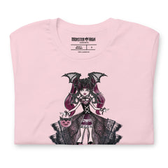 Monster High Draculaura Halloween Edition Art by Annalise Lao Pink T-shirt