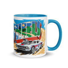 Hot Wheels Greetings White Mug