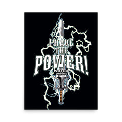Masters of the Universe Movie I Have the Power Black Poster