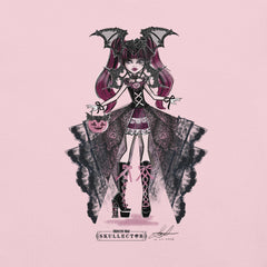 Monster High Draculaura Halloween Edition Art by Annalise Lao Pink T-shirt