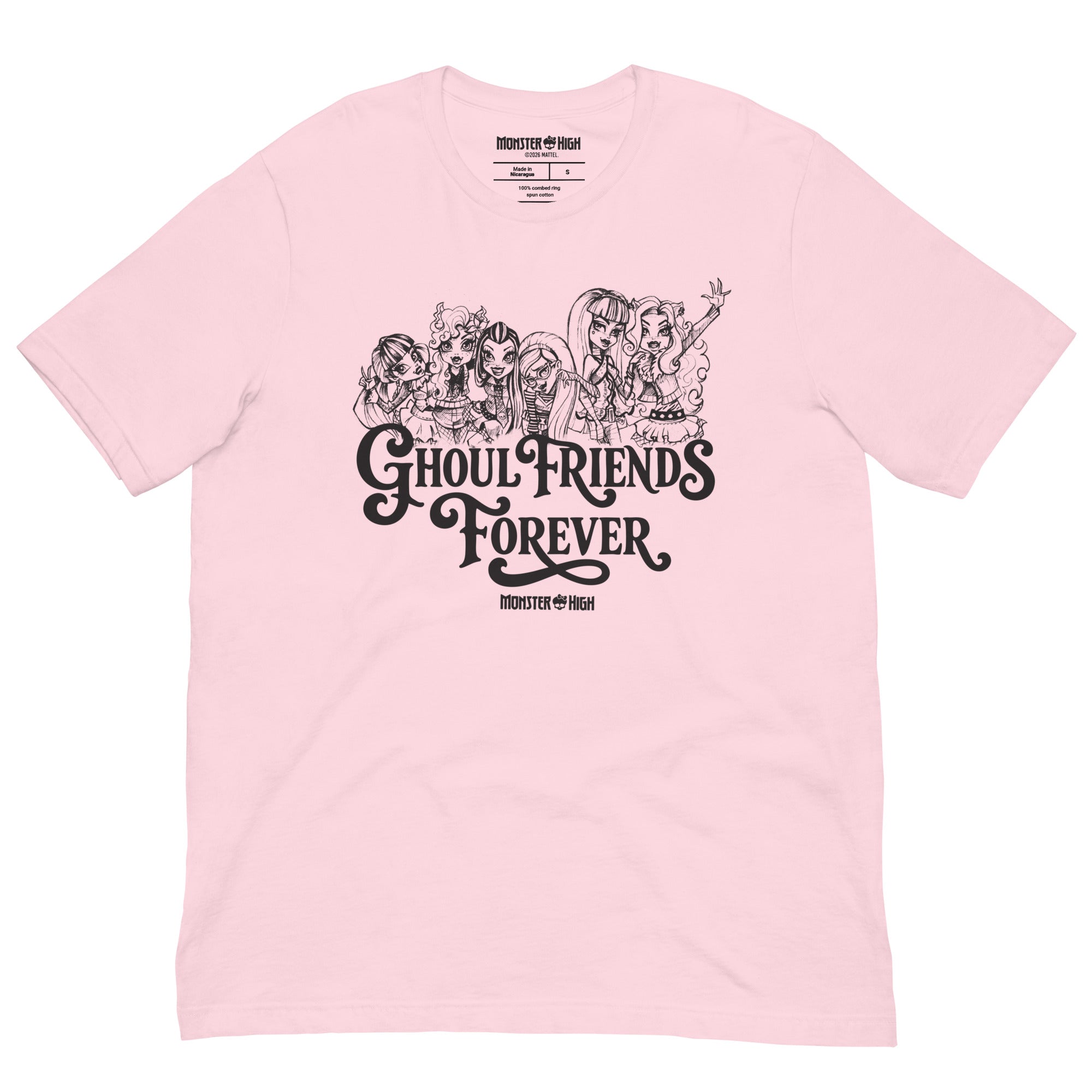 Monster High Ghoul Friends Forever Pink T-shirt