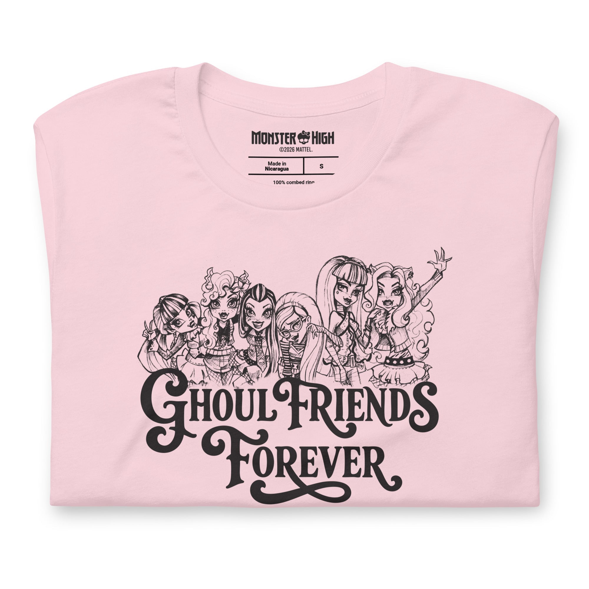 Monster High Ghoul Friends Forever Pink T-shirt