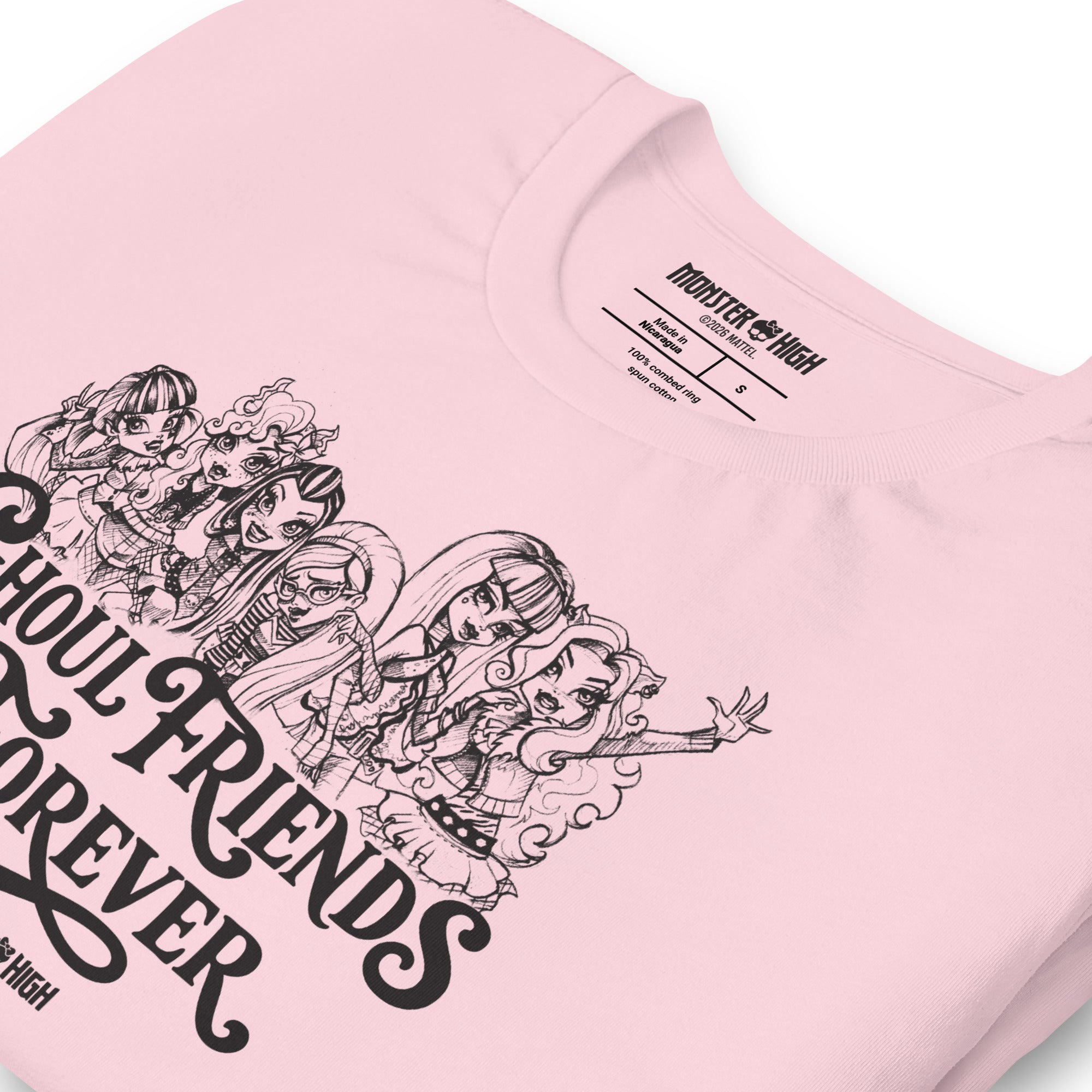 Monster High Ghoul Friends Forever Pink T-shirt